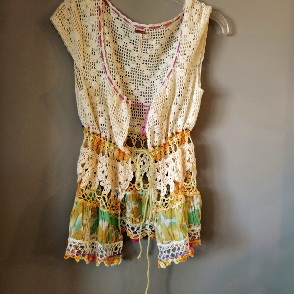 Crochet free people summer top